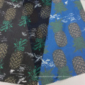 Digital Pineapple Printed Fshion Garment Fabric